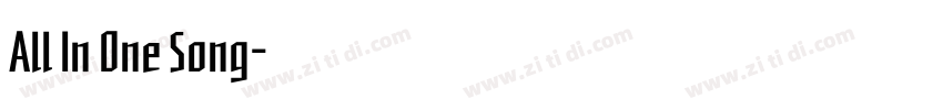 All In One Song字体转换